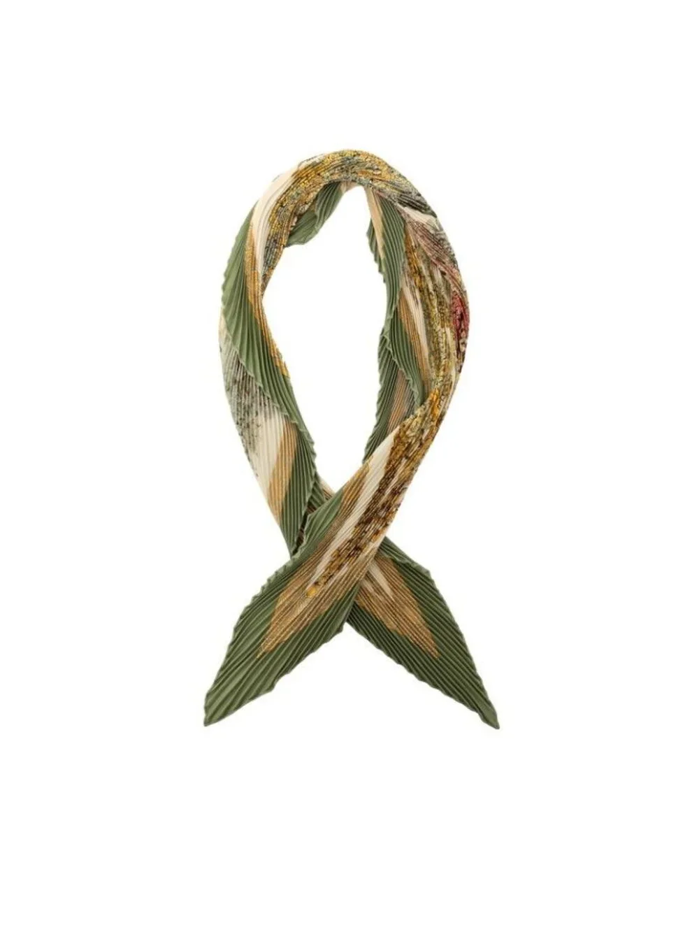 Hermes Carre 90 Pleated les Legendes de L'arbre Wood Legend Scarf Large